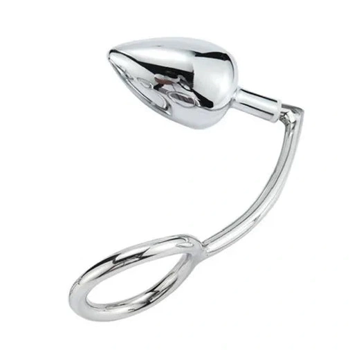 Anal Hooks 4663 with Anal DiscreetChoice Set Steel Ring Cock Stainless Hook 0910